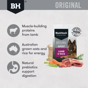 Black Hawk Dog Food Adult Lamb and Rice - 20Kg - what it does for the dog