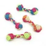 Braided Rope Dumbbell Pet Bite Toy