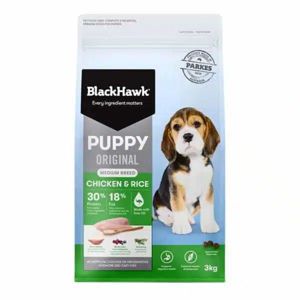 Black Hawk Dry Dog Food Puppy Medium Breed Original Chicken And Rice