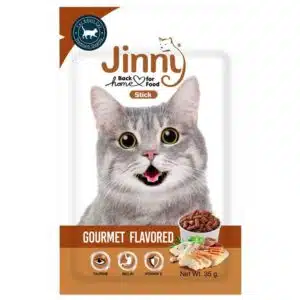 Jinny Cat Stick Gourmet Flavored Snack with Taurine, Inulin and Vitamin E for Cats (35g)