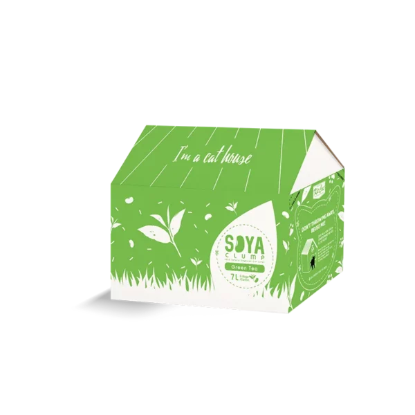 Kit Cat Soybean Litter Soya Clump Green Tea 7L in a box