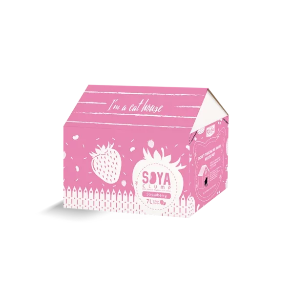 Kit Cat Soybean Litter Soya Clump Strawberry in a box
