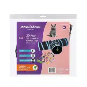 Tri-Tunnel Cat Toy with Multi Variety Cat Toy Pack