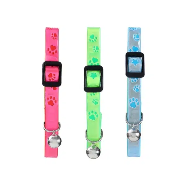 Reflective Fluoro Cat Collar with Bell